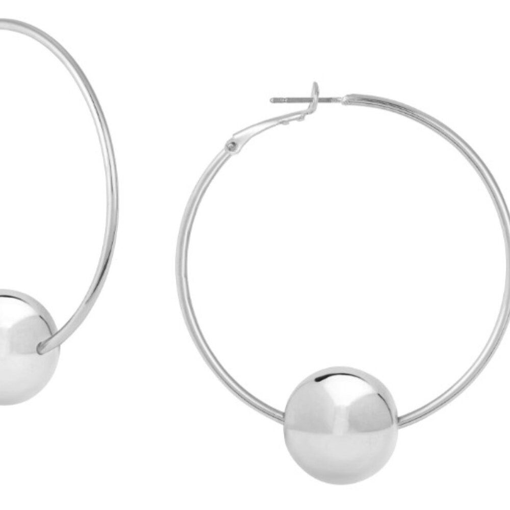 Janis Savitt Medium Ball Hoops (Oprah's Favorite)